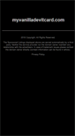 Mobile Screenshot of myvanilladevitcard.com